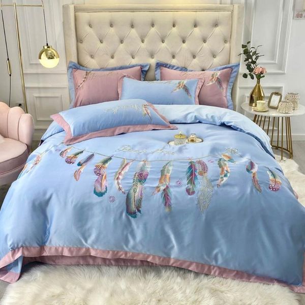 bedding sets fashion dreamcatcher embroidery silk cotton bedlinens colorful feather set sheet pillowcase quilt cover drop ship
bedding sets fashion dreamcatcher embroidery silk cotton bedlinens colorful feather set sheet pillowcase quilt cover drop ship