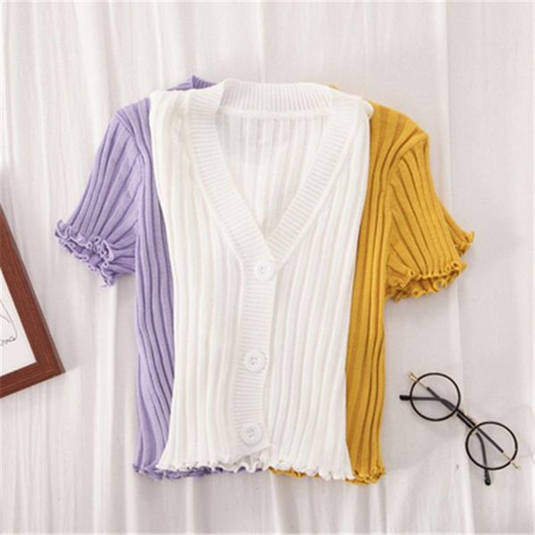 women's sweaters arrival sweater women korean clothes wild fashion v-neck ruffles single breasted solid slim fit knit cardigan pz3404, White;black
women's sweaters arrival sweater women korean clothes wild fashion v-neck ruffles single breasted solid slim fit knit cardigan pz3404, White;black