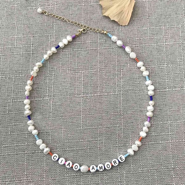 creative yin yang charm beads pendant necklace baroque freshwater pearl gossip yellow orange blue dice necklace stainless steel chain, Silver
creative yin yang charm beads pendant necklace baroque freshwater pearl gossip yellow orange blue dice necklace stainless steel chain, Silver