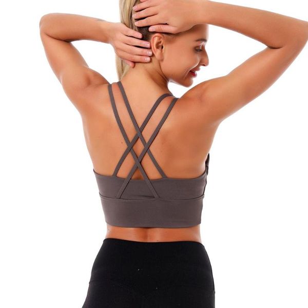 yoga outfits woman seamless bralette gathering running brteathable padded proof high elastic back straps close-fitting camisole, White;red
yoga outfits woman seamless bralette gathering running brteathable padded proof high elastic back straps close-fitting camisole, White;red