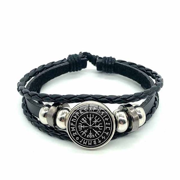 viking compass multilayer wood bead bracelet men casual fashion braided leather bracelets bangles retro punk wrap wristband, Silver
viking compass multilayer wood bead bracelet men casual fashion braided leather bracelets bangles retro punk wrap wristband, Silver