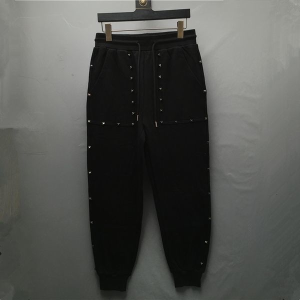 men's pants premium novelty men's luxury 21 classic metal rivet pocket comfortable cotton parkour sweat casual pants sweatpants d5, Black
men's pants premium novelty men's luxury 21 classic metal rivet pocket comfortable cotton parkour sweat casual pants sweatpants d5, Black