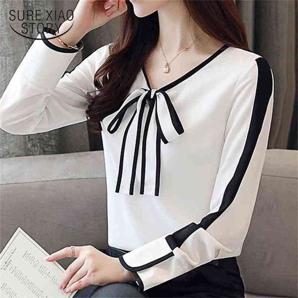 fashion chiffon blouse women long sleeves autumn sweet bow and blouses office lady shirts causal clothes 1026 40 210506, White
fashion chiffon blouse women long sleeves autumn sweet bow and blouses office lady shirts causal clothes 1026 40 210506, White
