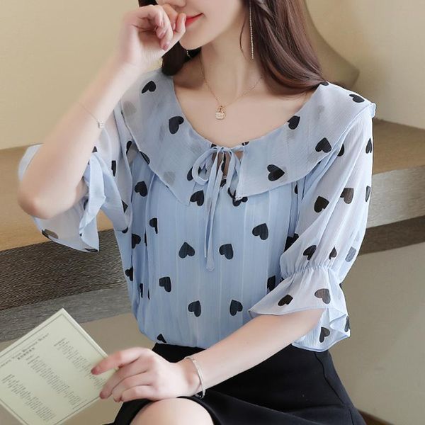 women's blouses & shirts korean women blusas femininas elegante 2021 chiffon shirt floral dot ruffle half-sleeve blouse 820b, White
women's blouses & shirts korean women blusas femininas elegante 2021 chiffon shirt floral dot ruffle half-sleeve blouse 820b, White