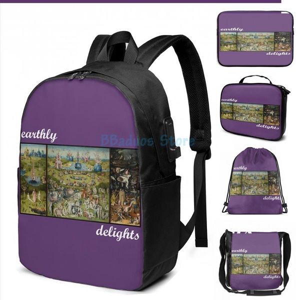 funny graphic print bosch earthly delights art usb charge backpack men school bags women bag travel laptop
funny graphic print bosch earthly delights art usb charge backpack men school bags women bag travel laptop