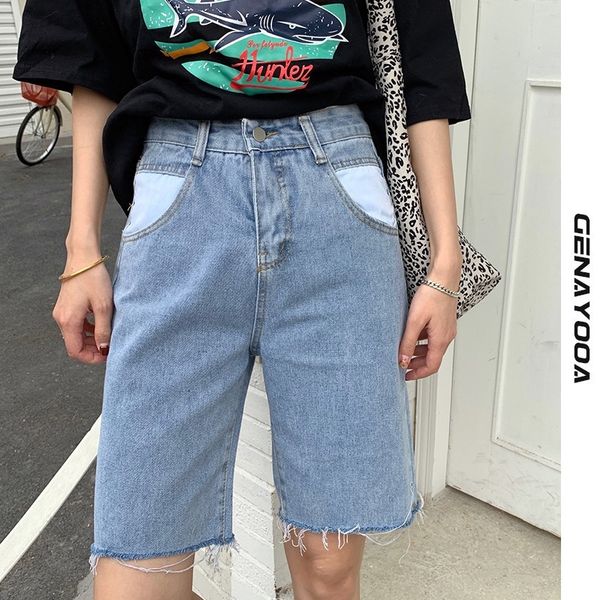 genayooa jean summer casual loose bike korean style denim streetwear short pants women jeans shorts 210417, White;black
genayooa jean summer casual loose bike korean style denim streetwear short pants women jeans shorts 210417, White;black