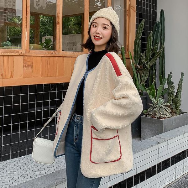 women's fur & faux lamb wool coat 2021 autumn and winter female simple versatile korean version of loose fashion one, Black
women's fur & faux lamb wool coat 2021 autumn and winter female simple versatile korean version of loose fashion one, Black