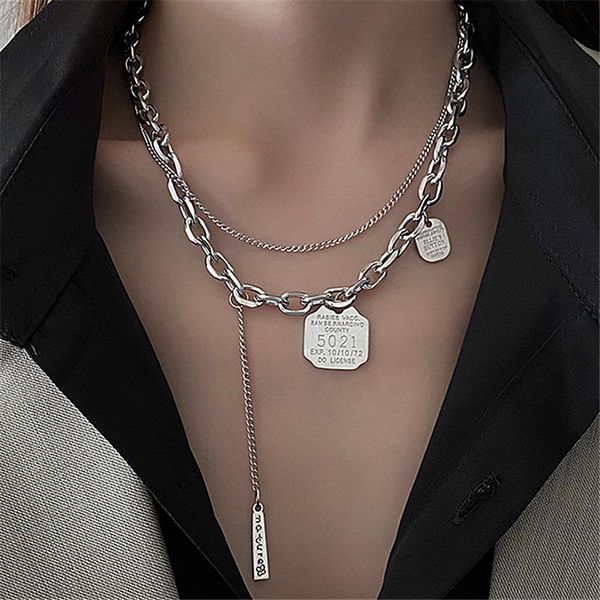 chokers hip hop rock titanium steel choker for punk girl pendant collarbone chain necklace ins fashion jewelry men party accessories, Golden;silver
chokers hip hop rock titanium steel choker for punk girl pendant collarbone chain necklace ins fashion jewelry men party accessories, Golden;silver