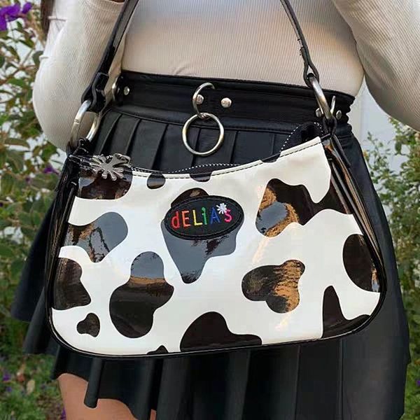 school bags vintage harajuku pu leather baguette bag kawaii cute sweet cow pattern spot handbag mini underarm axillary pouch
school bags vintage harajuku pu leather baguette bag kawaii cute sweet cow pattern spot handbag mini underarm axillary pouch
