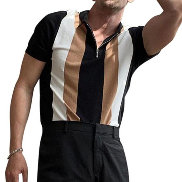 men's casual shirts pullover stylish short sleeve slim streetwear for party, White;black
men's casual shirts pullover stylish short sleeve slim streetwear for party, White;black