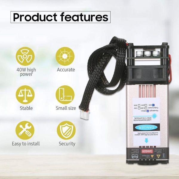 machining 5.5-40w laser module head 450nm engraving replacement for machine cnc wood marking cutting tool
machining 5.5-40w laser module head 450nm engraving replacement for machine cnc wood marking cutting tool