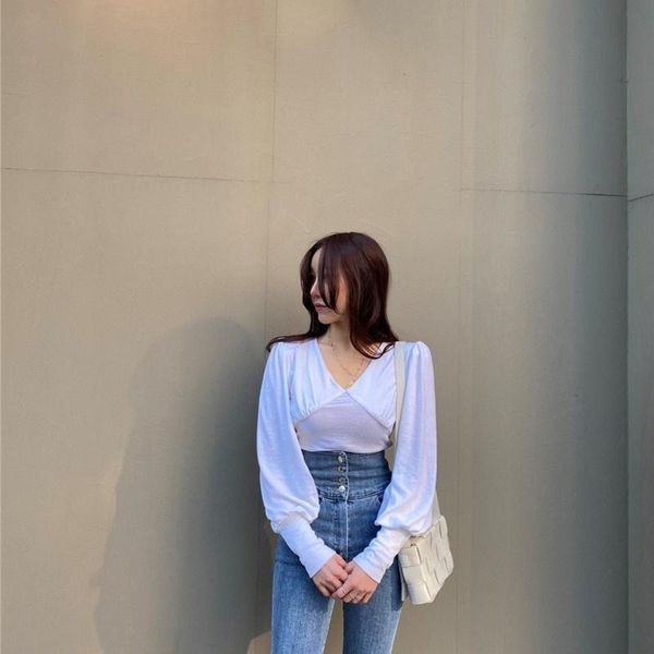 women's t-shirt v-neck fashion long sleeve office ladies slim fit white retro elegant simple tees casual female autumn t-shirts
women's t-shirt v-neck fashion long sleeve office ladies slim fit white retro elegant simple tees casual female autumn t-shirts