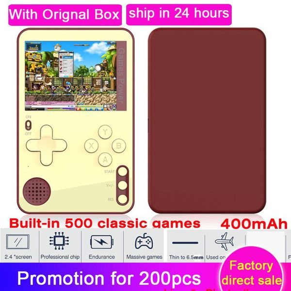 portable game players original k10 mini console 2.4 inch screen handheld baby player built-in 500 classic kids gift games
portable game players original k10 mini console 2.4 inch screen handheld baby player built-in 500 classic kids gift games