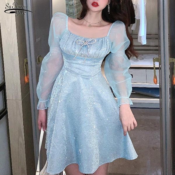 casual dresses autumn square collar mesh dress fairy bodycon bandage women elegant puff sleeve for party vestido 12388, Black;gray
casual dresses autumn square collar mesh dress fairy bodycon bandage women elegant puff sleeve for party vestido 12388, Black;gray