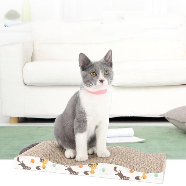 cat toys claw sharpener wave-shaped scratcher toy supplies high-quality durable straight corrugated large sofa
cat toys claw sharpener wave-shaped scratcher toy supplies high-quality durable straight corrugated large sofa