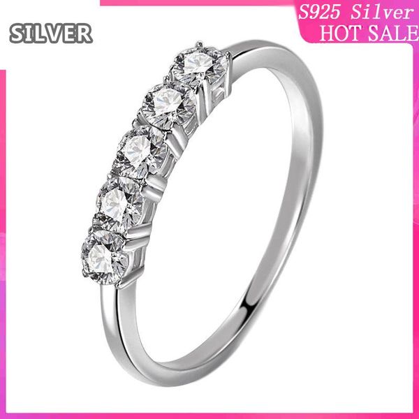 cluster rings 925 sterling silver five diamond single row simple bright 0.1 women's romantic starlight finger ring moissanite, Golden;silver
cluster rings 925 sterling silver five diamond single row simple bright 0.1 women's romantic starlight finger ring moissanite, Golden;silver