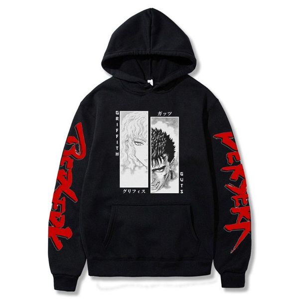 men's hoodies & sweatshirts berserk griffith guts eyes anime harajuku manga sweatshirt casual oversized winter long sleeve streetwear, Black
men's hoodies & sweatshirts berserk griffith guts eyes anime harajuku manga sweatshirt casual oversized winter long sleeve streetwear, Black