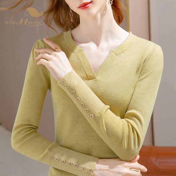 women's sweaters knitted pullover wool bottoming vd2534 women autumn 2021 v-neck long-sleeved sweater, White;black
women's sweaters knitted pullover wool bottoming vd2534 women autumn 2021 v-neck long-sleeved sweater, White;black