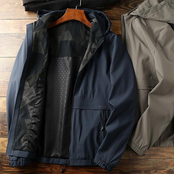 men's jackets 2021 men hooded jacket coat spring fall color fashion clothing waterproof zipper, Black;brown
men's jackets 2021 men hooded jacket coat spring fall color fashion clothing waterproof zipper, Black;brown