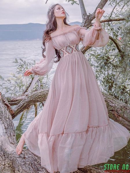 spring literary vintage slash collar long sleeve strapless female dress large swing vacation fairy casual dresses, Black;gray
spring literary vintage slash collar long sleeve strapless female dress large swing vacation fairy casual dresses, Black;gray
