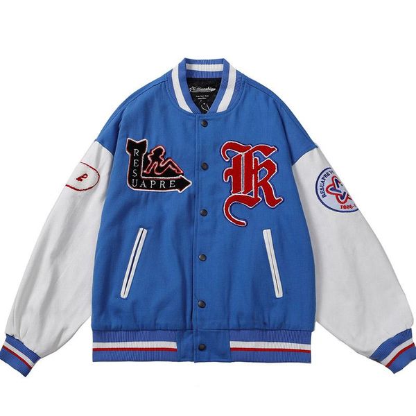 men's jackets men american letter embroidery varsity jacket male cotton vintage hip-hop loose color matching stitching baseball uniform, Black;brown
men's jackets men american letter embroidery varsity jacket male cotton vintage hip-hop loose color matching stitching baseball uniform, Black;brown