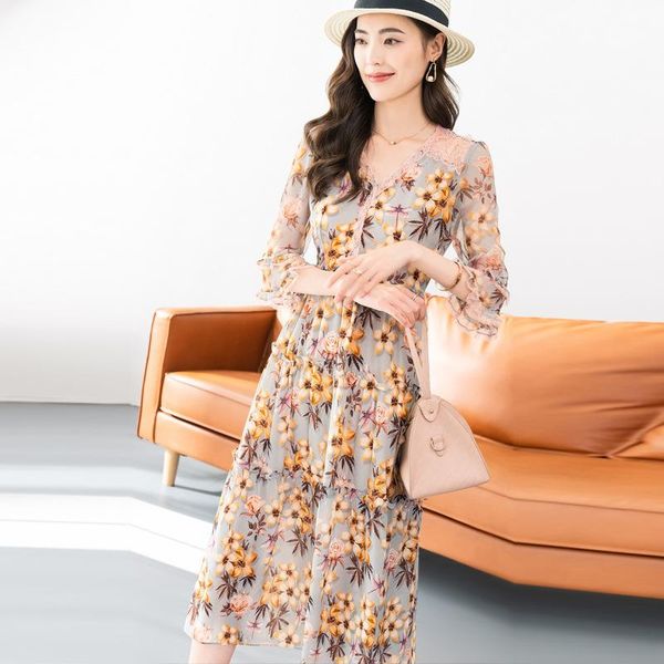 casual dresses nanyou silk dress women's style in summer 2021 commuting v-neck flared sleeve slim yn907, Black;gray
casual dresses nanyou silk dress women's style in summer 2021 commuting v-neck flared sleeve slim yn907, Black;gray