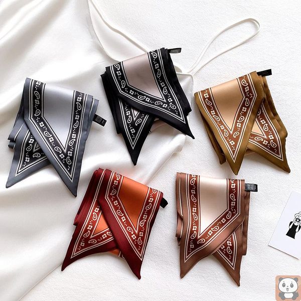 spring and autumn cashew decoration small silk scarf women's fashionable stylish hair band thin narrow pointed scarves, Blue;gray
spring and autumn cashew decoration small silk scarf women's fashionable stylish hair band thin narrow pointed scarves, Blue;gray