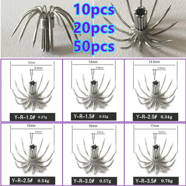10pcs 20pcs 50pcs stainless steel squid hooks umbrella fishhooks small large full size fishing spain chile bait jig accessories
10pcs 20pcs 50pcs stainless steel squid hooks umbrella fishhooks small large full size fishing spain chile bait jig accessories