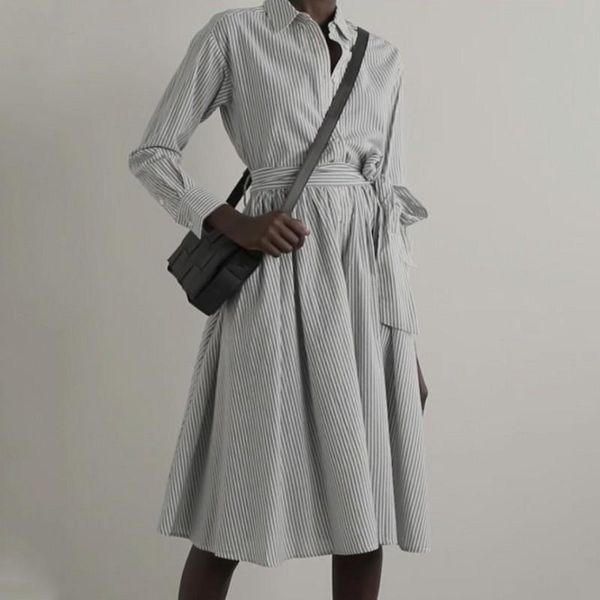 casual dresses striped women dress tunic long sleeve elegant shirt spring summer ladies midi green, Black;gray
casual dresses striped women dress tunic long sleeve elegant shirt spring summer ladies midi green, Black;gray
