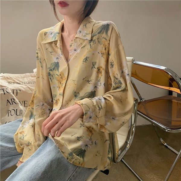women's blouses & shirts chic floral loose clothing chiffon long sleeve summer sunscreen fashion brand oversize hipster, White
women's blouses & shirts chic floral loose clothing chiffon long sleeve summer sunscreen fashion brand oversize hipster, White