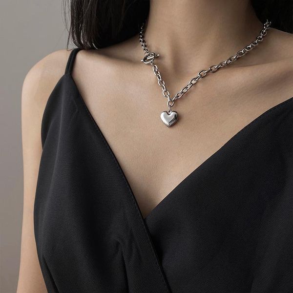 kpop love heart pendant necklace simple asymmetry silver color clavicle chain for women aesthetic jewelry friends gift necklaces
kpop love heart pendant necklace simple asymmetry silver color clavicle chain for women aesthetic jewelry friends gift necklaces
