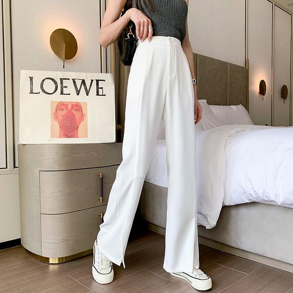 women's pants & capris 2021 straight large size casual solid wide leg trousers streetwear suits full-length chic loose u195, Black;white
women's pants & capris 2021 straight large size casual solid wide leg trousers streetwear suits full-length chic loose u195, Black;white