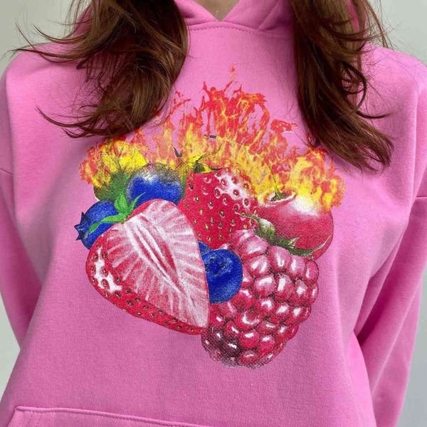 women hoodie super funny strawberry pink hoodies casual streetwear sweet girl punk style sweatshirt oversized clothes for teens, Black
women hoodie super funny strawberry pink hoodies casual streetwear sweet girl punk style sweatshirt oversized clothes for teens, Black