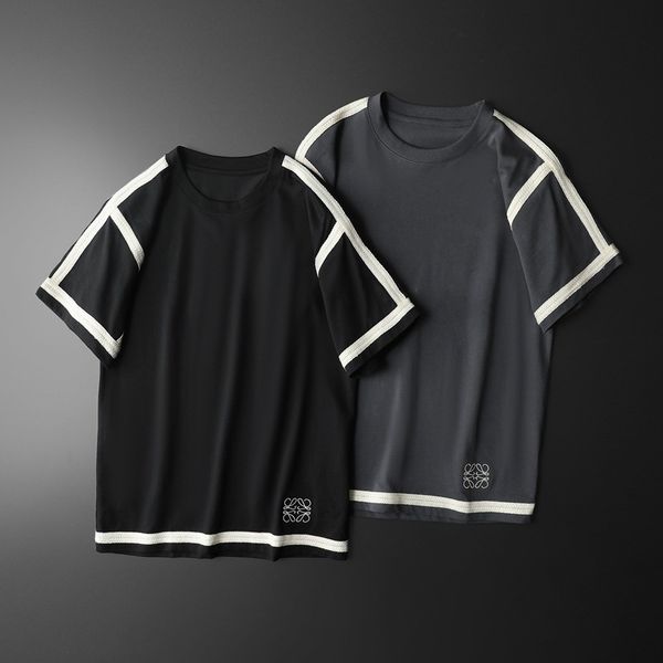 fashion t shirts men's short sleeve mercerized cotton round neck 2021 summer half trendy men, White;black
fashion t shirts men's short sleeve mercerized cotton round neck 2021 summer half trendy men, White;black