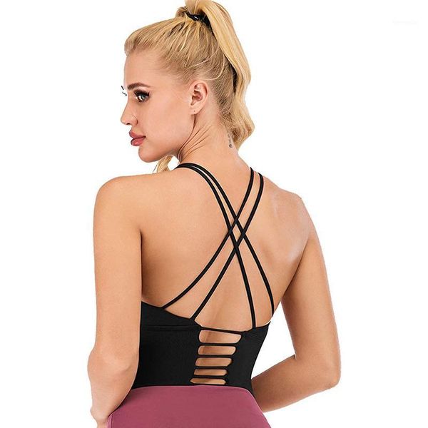 cross back strappy sports bra padded wireyoga workout bras sport underwear women super push up crop fitness1, White;black
cross back strappy sports bra padded wireyoga workout bras sport underwear women super push up crop fitness1, White;black