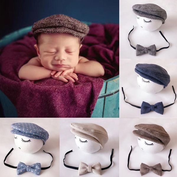 born boys hat + bow tie set cute baby boy peaked beanie cap po pography prop outfit caps & hats, Yellow
born boys hat + bow tie set cute baby boy peaked beanie cap po pography prop outfit caps & hats, Yellow
