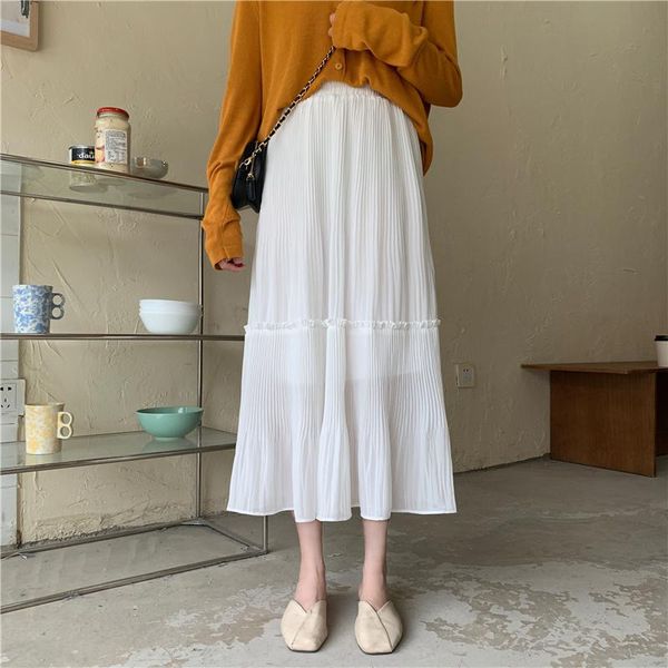 skirts mid-length skirt female chiffon a-line summer high-waist korean version of all-match umbrella, Black
skirts mid-length skirt female chiffon a-line summer high-waist korean version of all-match umbrella, Black