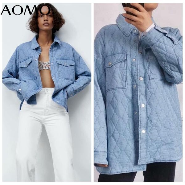 women's jackets aomo women blue denim parkas coats jacket loose long sleeves pocket 2021 ladies elegant autumn winter coat 6w04a, Black;brown
women's jackets aomo women blue denim parkas coats jacket loose long sleeves pocket 2021 ladies elegant autumn winter coat 6w04a, Black;brown