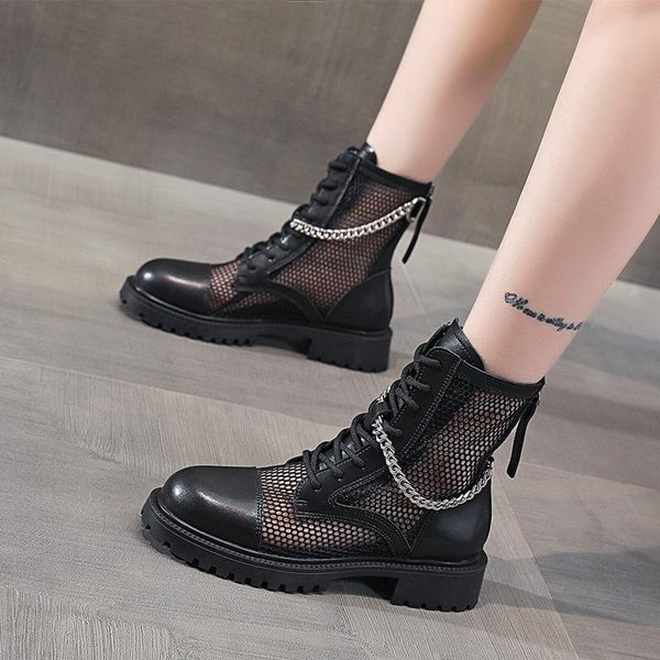 boots women 2021 summer retro thick-soled all-match mid-drum net breathable cold hollow ankle boo, Black
boots women 2021 summer retro thick-soled all-match mid-drum net breathable cold hollow ankle boo, Black
