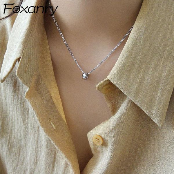 chains foxanry 925 sterling silver necklace for women trendy elegant design geometry pendant party jewelry gifts girls accessories
chains foxanry 925 sterling silver necklace for women trendy elegant design geometry pendant party jewelry gifts girls accessories