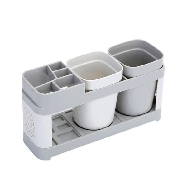 multi-function toothbrush holder set deskplastic practical double cup storage shelf rack for couple home bath accessory
multi-function toothbrush holder set deskplastic practical double cup storage shelf rack for couple home bath accessory