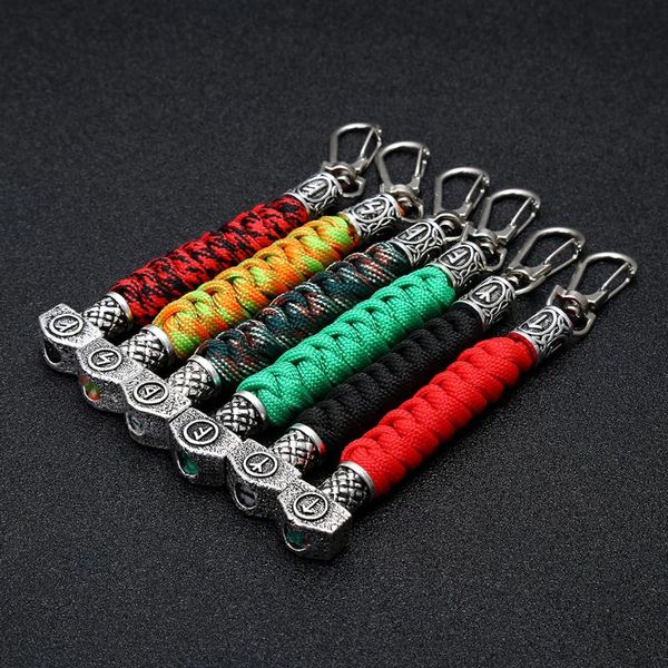 keychains exquisite handmade paracord braided keychain viking runes hammer beads drop dangle keyring key rings fob gifts jewelry, Silver
keychains exquisite handmade paracord braided keychain viking runes hammer beads drop dangle keyring key rings fob gifts jewelry, Silver