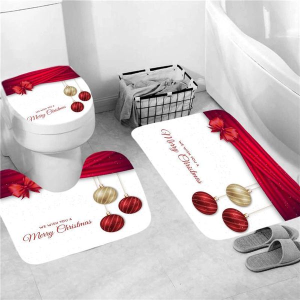 shower curtains christmas curtain set red bow knot carpet anti-slip mat bathroom bathing screen waterproof toilet partition home decor
shower curtains christmas curtain set red bow knot carpet anti-slip mat bathroom bathing screen waterproof toilet partition home decor