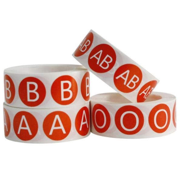 gift wrap 500pcs blood type label stickers round sticker identification logo waterproof self-adhesive labels tags
gift wrap 500pcs blood type label stickers round sticker identification logo waterproof self-adhesive labels tags