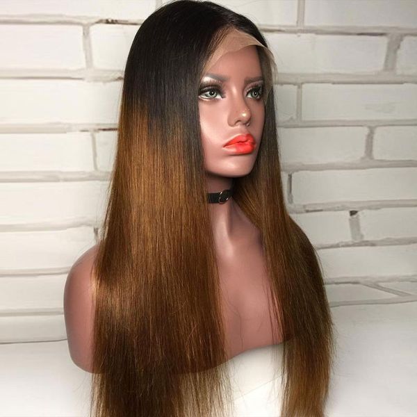 20inch brazilian silky straight preplucked remy ombre brown 360 lace front wig with baby hair human for women daily wigs, Black;brown
20inch brazilian silky straight preplucked remy ombre brown 360 lace front wig with baby hair human for women daily wigs, Black;brown