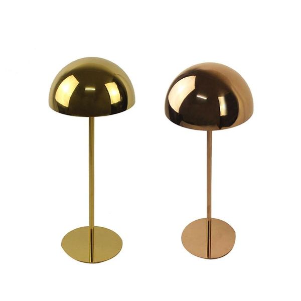 hooks & rails stainless steel hat display stand golden mirror stand, holder shoot props
hooks & rails stainless steel hat display stand golden mirror stand, holder shoot props