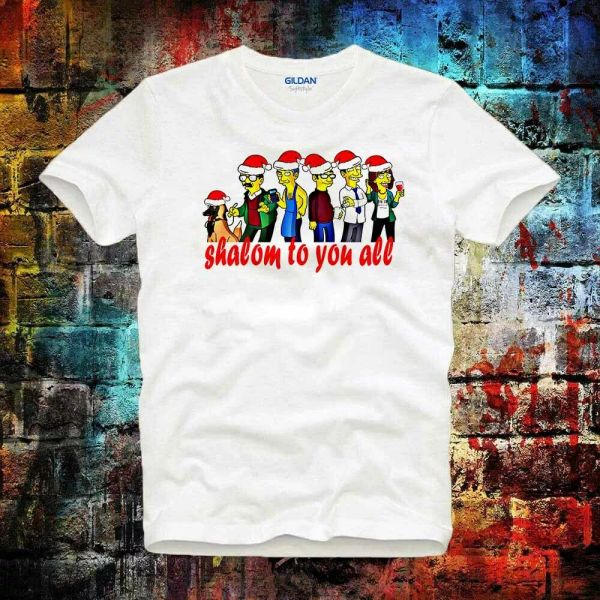 Christmas Shalom Funny Comics Simpsons Caricatures Jim Bell Unisex T Shirt B832, White;black
Christmas Shalom Funny Comics Simpsons Caricatures Jim Bell Unisex T Shirt B832, White;black