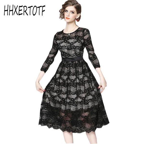 casual dresses 2021 spring crochet jacquard lace dress hollow out floral vestidos women plus size, Black;gray
casual dresses 2021 spring crochet jacquard lace dress hollow out floral vestidos women plus size, Black;gray