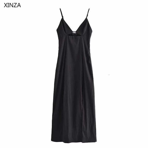 casual dresses women cut out long evening sleeveless backless spaghetti straps black summer woman party 3pgn, Black;gray
casual dresses women cut out long evening sleeveless backless spaghetti straps black summer woman party 3pgn, Black;gray