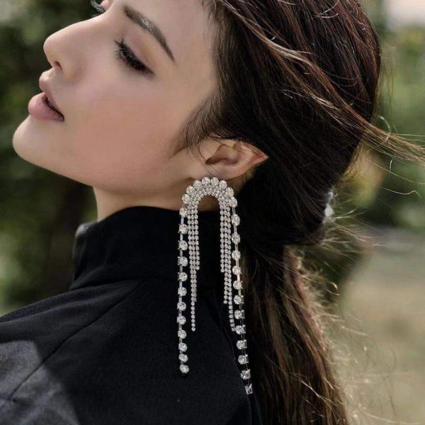 dangle & chandelier jijiawenhua trend sparkling rhinestone claw chain women's drop earrings dinner party wedding fashion jewelry access, Silver
dangle & chandelier jijiawenhua trend sparkling rhinestone claw chain women's drop earrings dinner party wedding fashion jewelry access, Silver